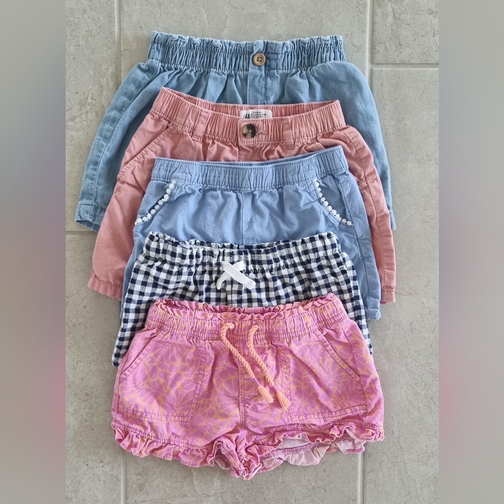 Multipack girl shorts summer 2T 3T 4T GAP H&M Cat&Jack